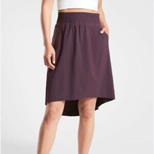 Athleta Plum Colored Cosmic Hi/Low Skirt Size Small
